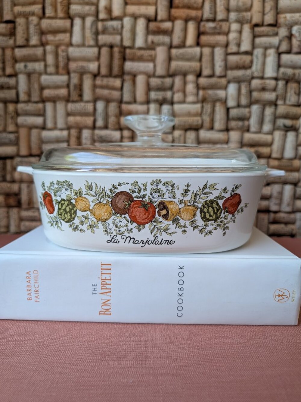 La Marjolaine 2 Quart Baking Dish with Lid CorningWare Spice of Life A-2-B